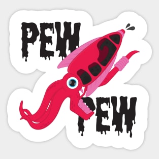 Squid Pistol Sticker